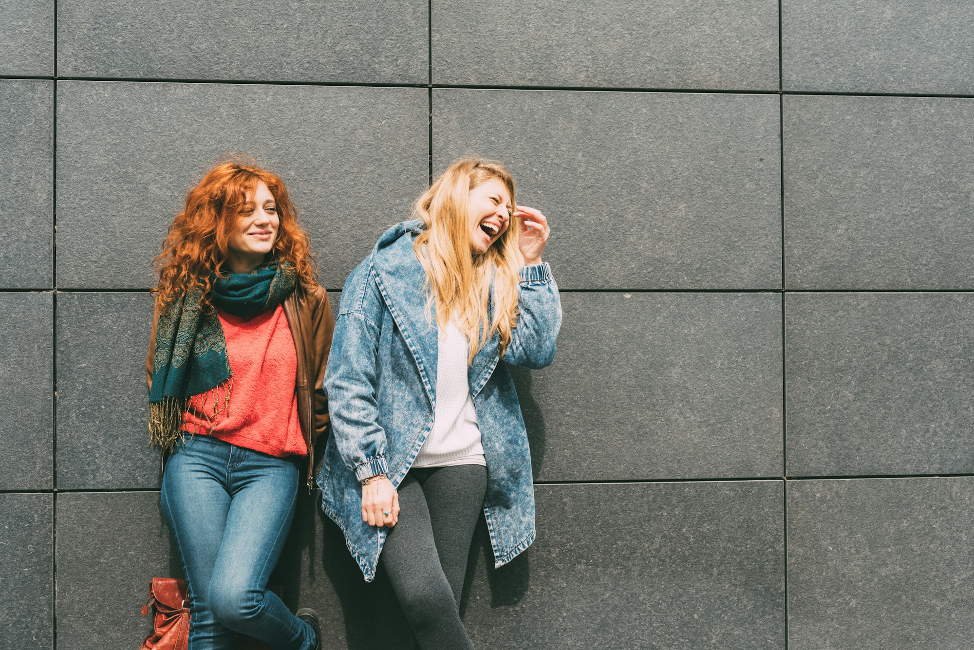 Two women friends together