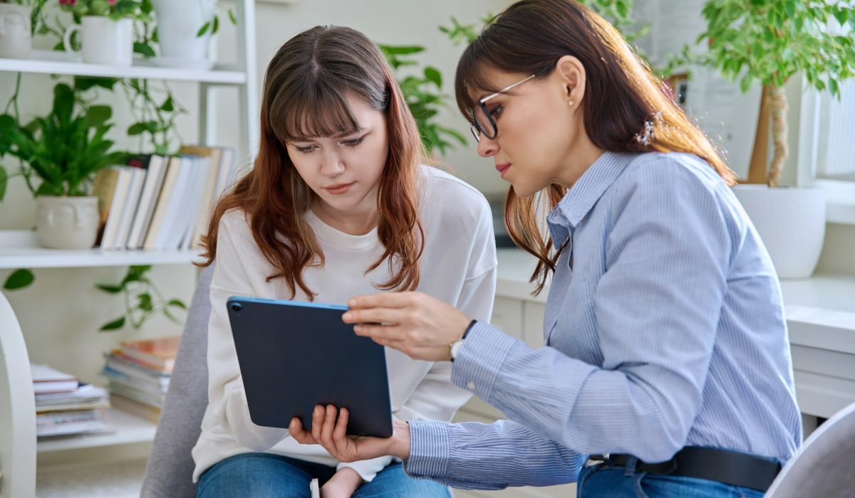 Teenage Girl at Therapy Session